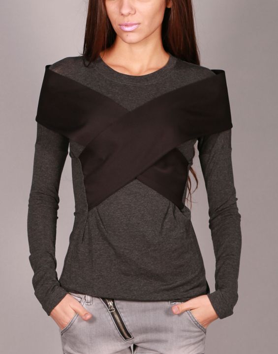 'PAUSE Olivia Blouse Grey