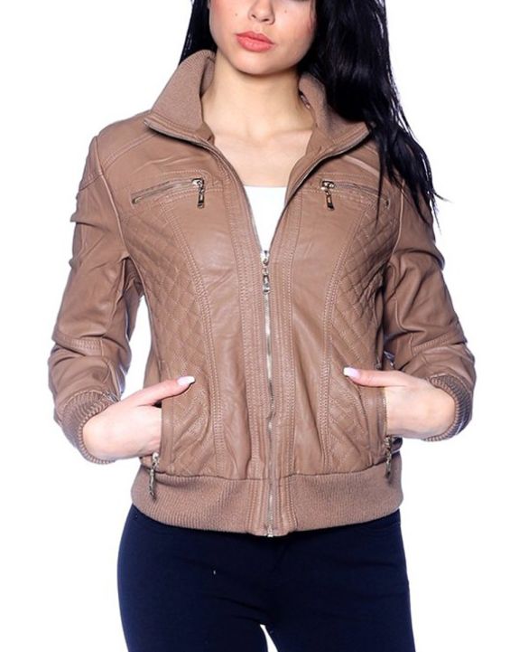 'DROMEDAR Ketty Leather Jacket