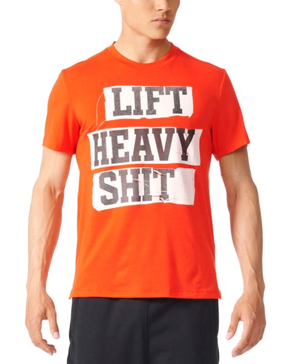 'ADIDAS Workout Graphic Tee Orange
