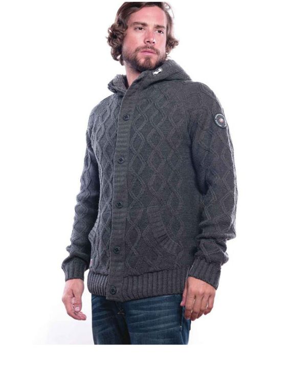 'MZGZ Samoa Cardigan Grey