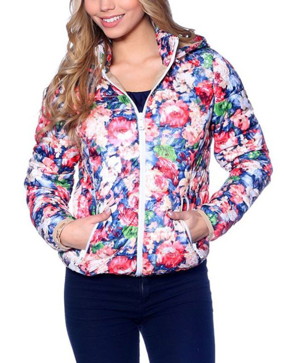 'YES!PINK Flower Jacket Blue