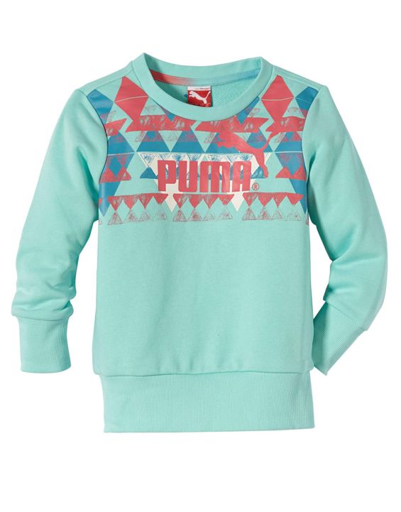 'PUMA Graphic Crew Sweat Green