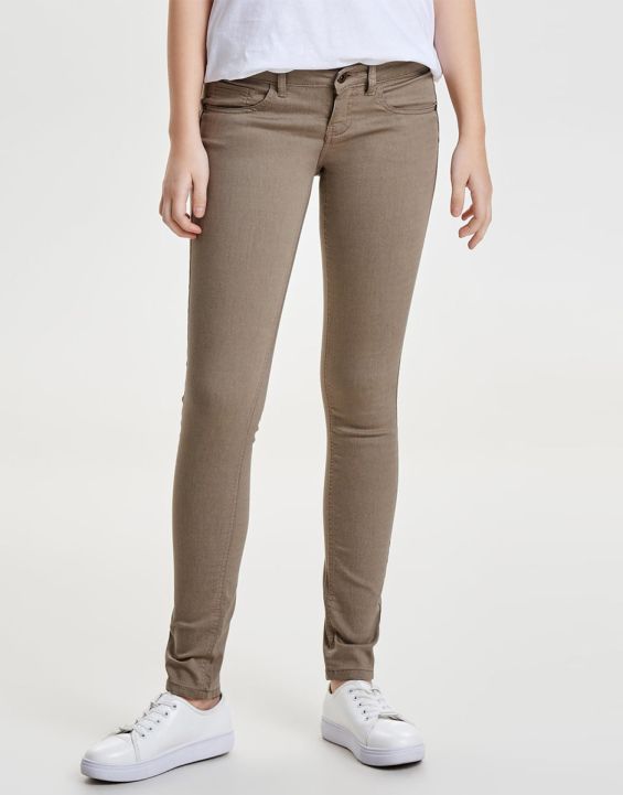 'ONLY Skinny Push Up Pant Brown