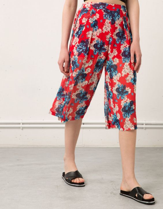 'BERSHKA Flower Pant