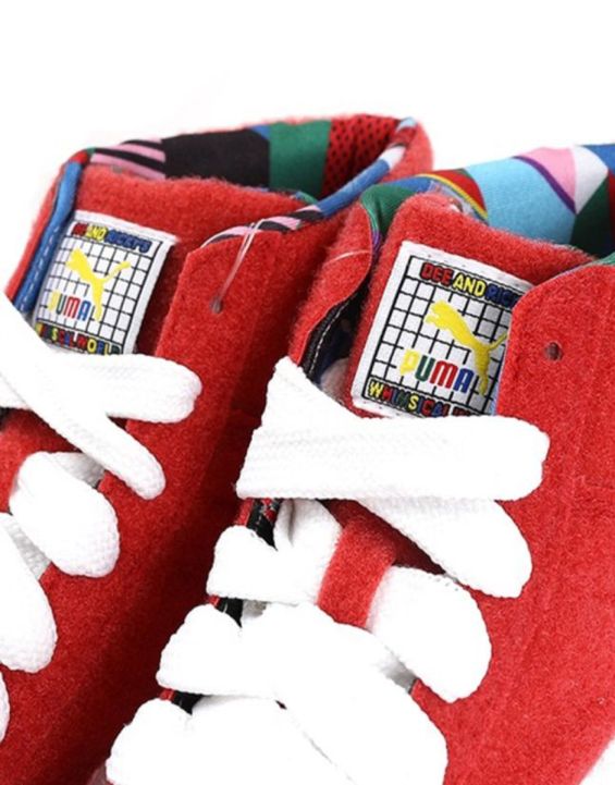 'PUMA X Dee and Ricky Basket Mid Red