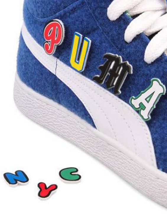 'PUMA X Dee and Ricky Basket Mid Blue
