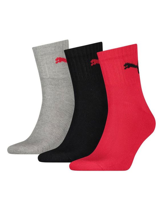 'PUMA Soft Cotton Logo Socks 3 Pack BGR