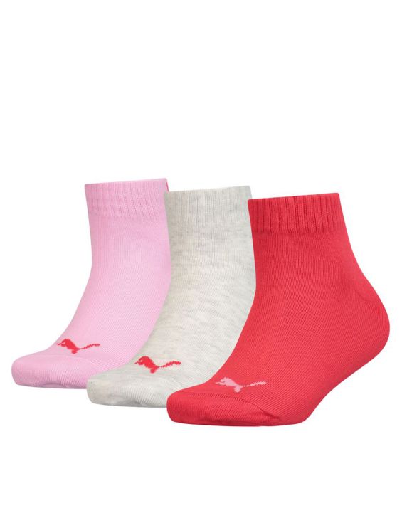 'PUMA Kids Quarter Socks 3 Pack Red