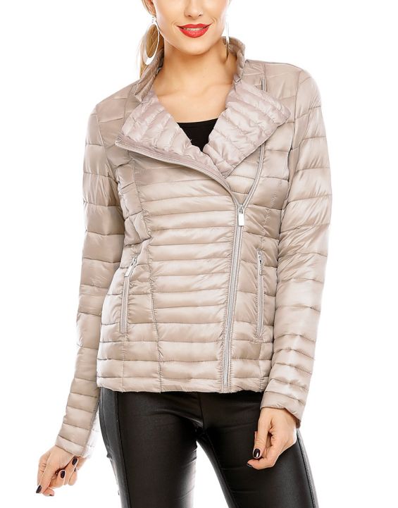 'SUBLEVEL Padded Elegant Jacket Beige