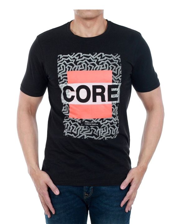 'JACK&JONES Core Zippo Tee Black