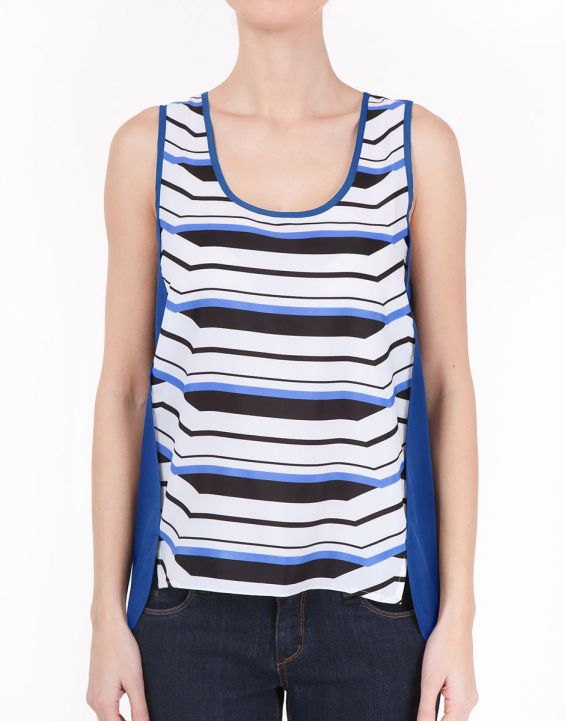 'FRESH MADE Zizzi Top Blue