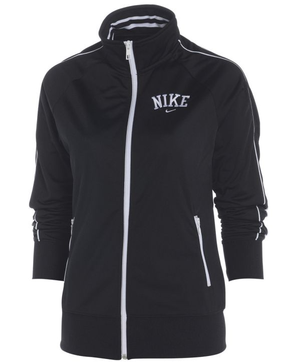 'NIKE Zip Up Trcktop Black