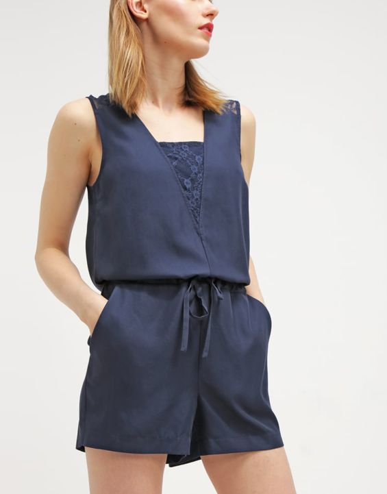 'VERO MODA Ocean Lace Jumpsuit Navy