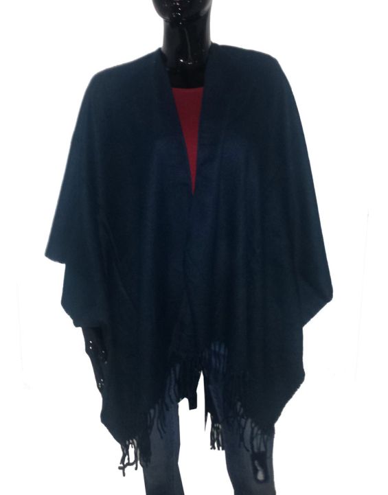 'EIGHT2NINE Geometrical Poncho Blue