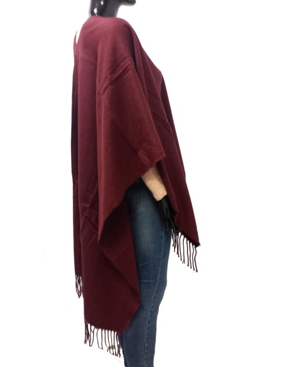 'EIGHT2NINE Geometrical Poncho Red