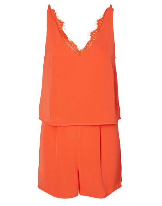 'VERO MODA Orange Sun Jumpsuit