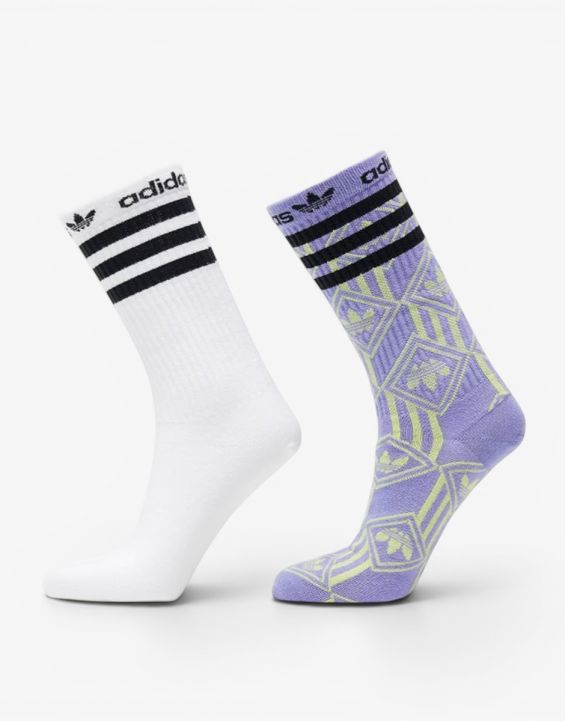'ADIDAS 2 Packs Crew Socks Multicolor/White