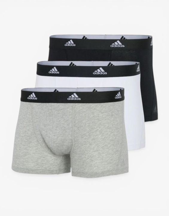 'ADIDAS 3-Packs Active Flex Cotton Trunk Boxer Black/Beige/White