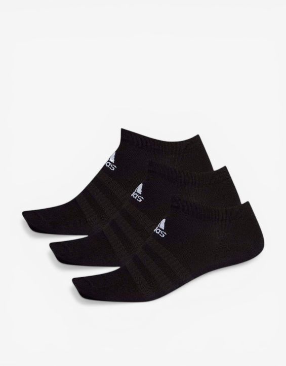 'ADIDAS 3-Packs Low-Cut Socks All Black