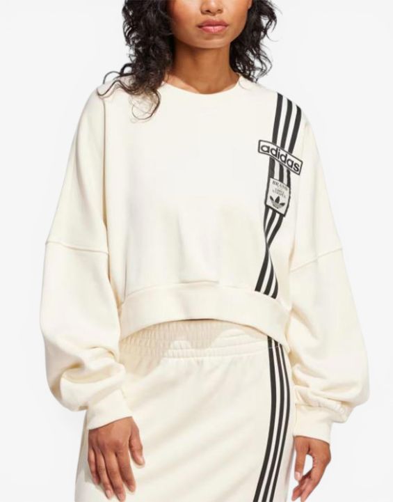 'ADIDAS Adibreak Cropped Sweatshirt White