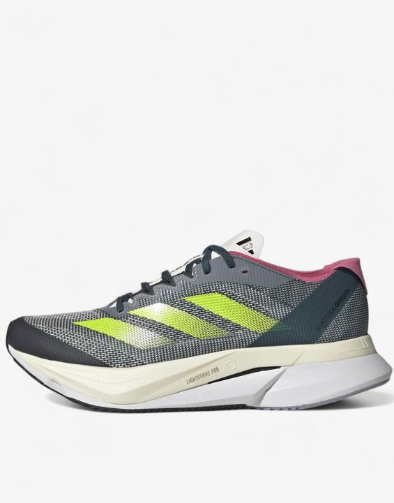 'ADIDAS Adizero Boston 12 Running Shoes Turquoise/Grey