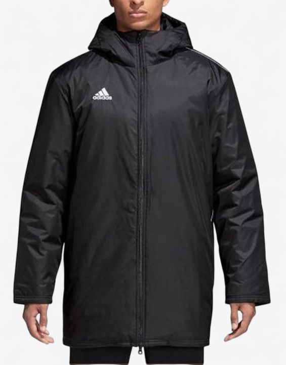 'ADIDAS Core 18 Stadium Jacket Black 'ADIDAS Core 18 Stadium Jacket Black