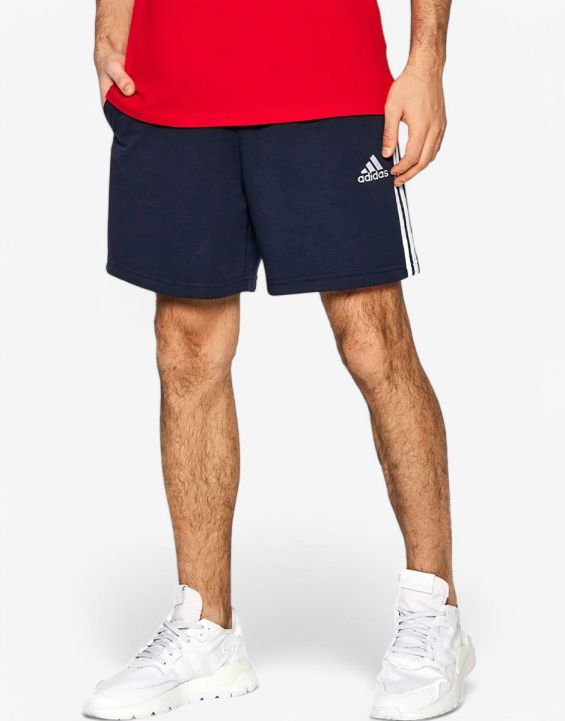 'ADIDAS Essentials French Terry 3-Stripes Shorts Blue