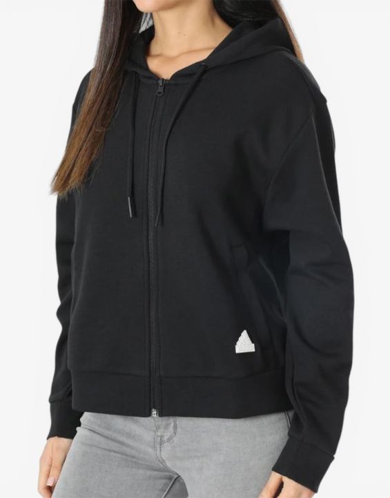 'ADIDAS Future Icons 3-Stripes Full-Zip W Hoodie Black
