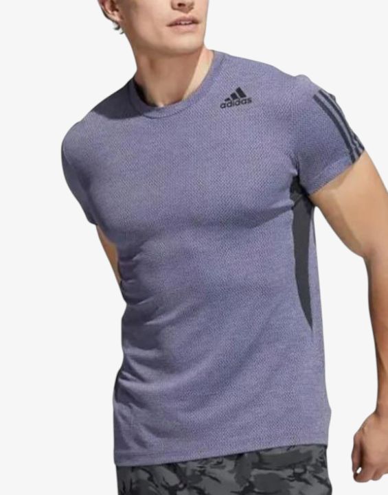 'ADIDAS Heat.Rdy 3-Stripes Tee Violet
