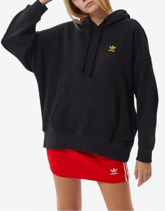 'ADIDAS x Marimekko Oversize Golden Flower Graphic Hoodie Black