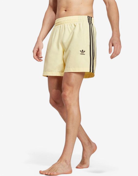 'ADIDAS Originals Adicolor 3-Stripes Swim Shorts Yellow