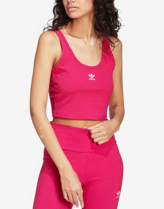'ADIDAS Originals Adicolor Essentials Rib Tank Top Pink 'ADIDAS Originals Adicolor Essentials Rib Tank Top Pink