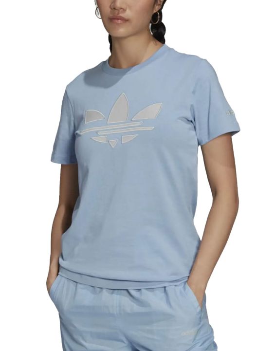 'ADIDAS Originals Adicolor Shattered Trefoil Tee Blue