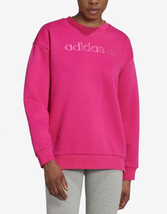 'ADIDAS Originals Boyfriend Crew Sweatshirt Pink 'ADIDAS Originals Boyfriend Crew Sweatshirt Pink