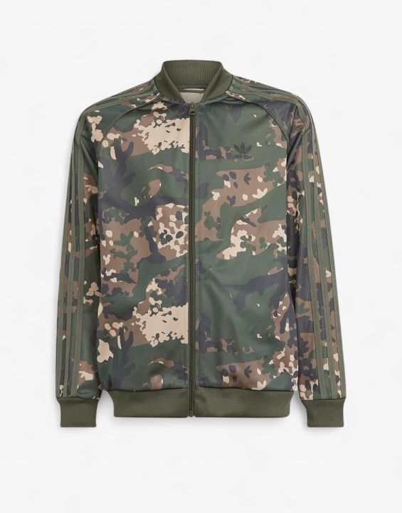 'ADIDAS Originals Camo Full-Zip Track Jacket Green/Brown