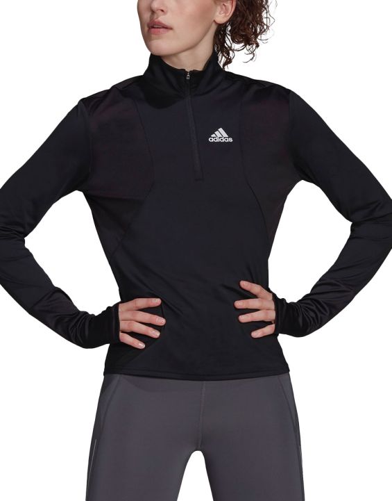 'ADIDAS Own The Run 1/2 Zip Longsleeve Blouse Black