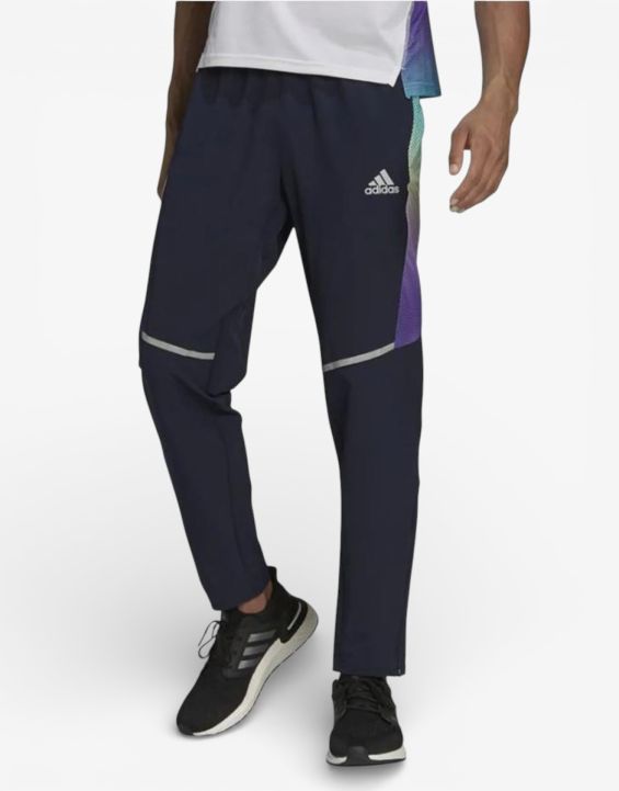 'ADIDAS Own The Run Colorblock Pants Navy
