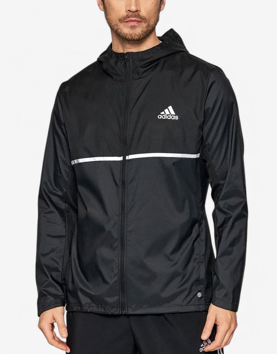 'ADIDAS Performance Own The Run Hooded Jacket Black 'ADIDAS Performance Own The Run Hooded Jacket Black