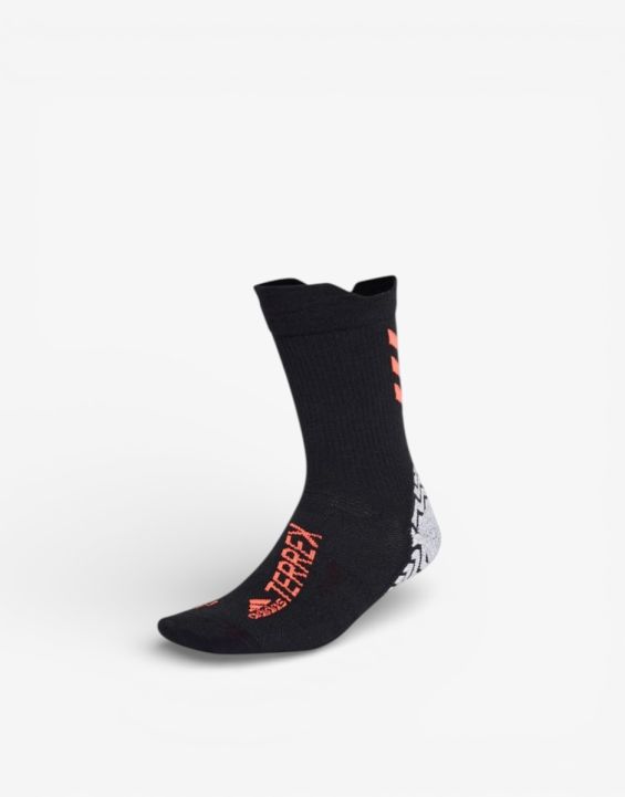 'ADIDAS Performance Terrex Heat Ready Trail Running Traxion Socks Black