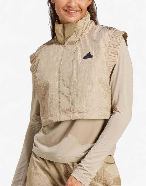 'ADIDAS Sportswear City Escape Crop Vest Beige