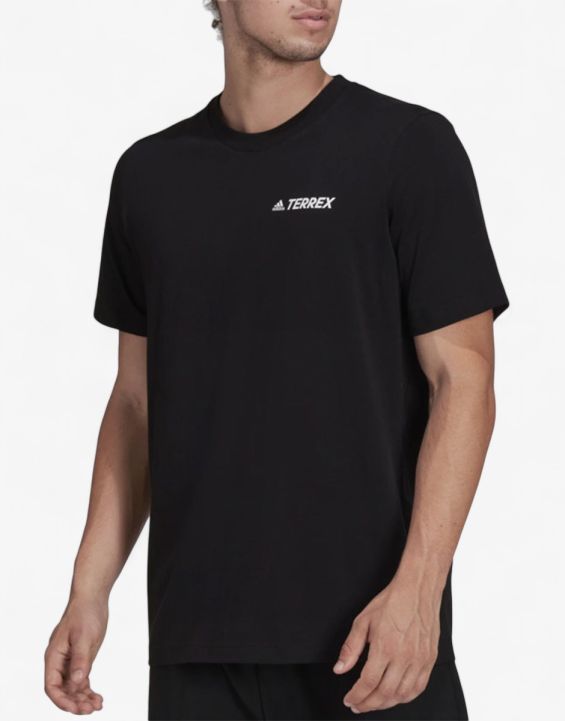 'ADIDAS Terrex Mountain Landscape Graphic Tee Black 'ADIDAS Terrex Mountain Landscape Graphic Tee Black