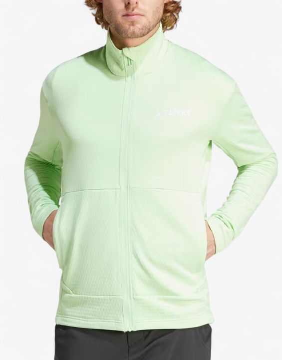 'ADIDAS Terrex Multi Light Fleece Full-Zip Jacket Green 'ADIDAS Terrex Multi Light Fleece Full-Zip Jacket Green