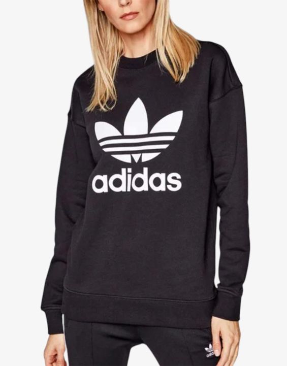 'ADIDAS Trefoil Crew Regular Fit Sweatshirt Black