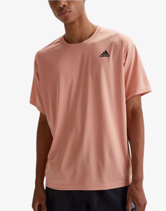 'ADIDAS Yoga Sports Round Neck Short Sleeve Tee Pink