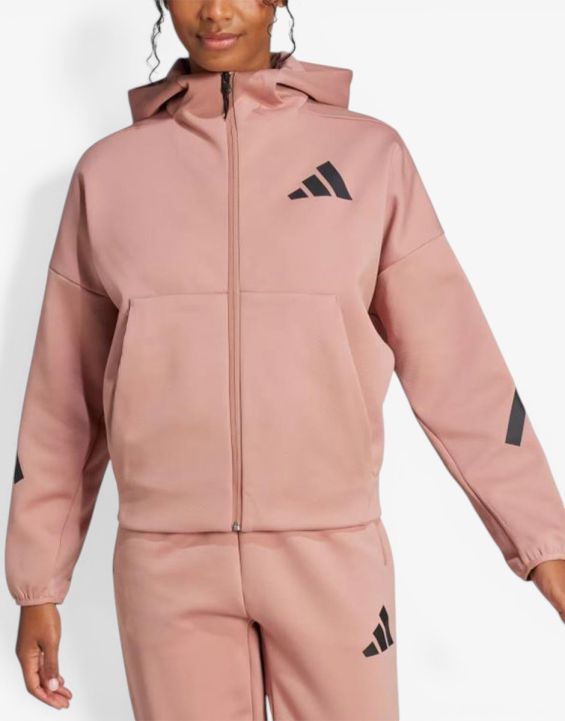 'ADIDAS Z.N.E. Full-Zip Hoodie Pink