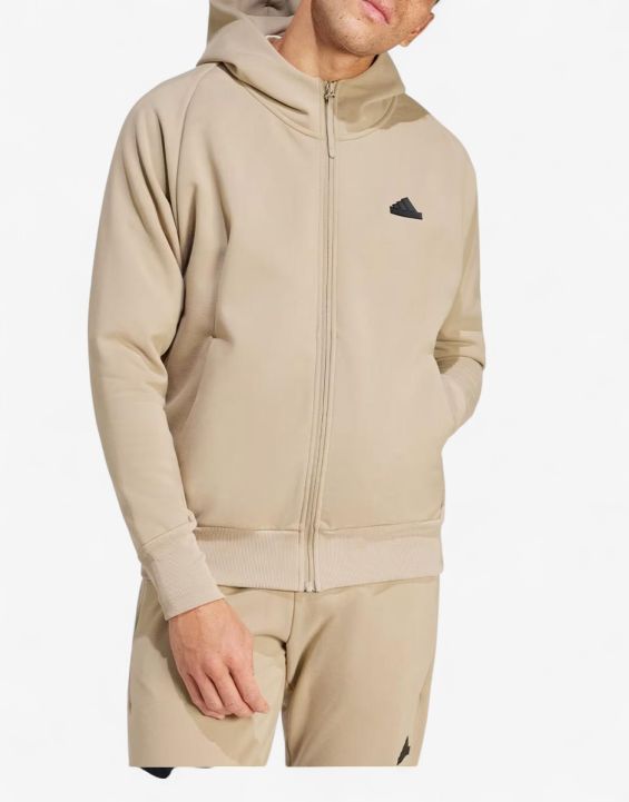 'ADIDAS Z.N.E. Winterized Full-Zip Hooded Track Jacket Blanch Cargo 'ADIDAS Z.N.E. Winterized Full-Zip Hooded Track Jacket Blanch Cargo