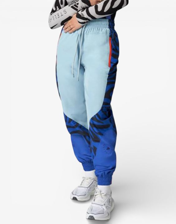 'ADIDAS х Stella McCartney Printed Woven Track Pants Blue