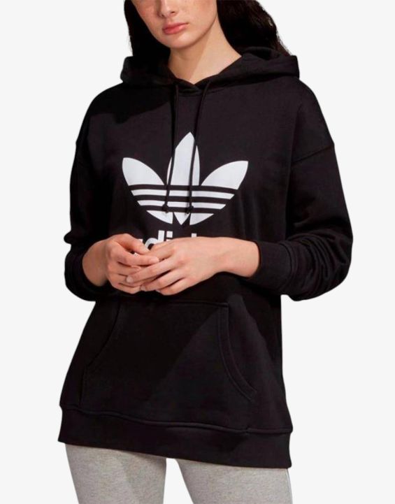 'ADIDAS Аdicolor Trefoil Regular Fit Hoodie Black