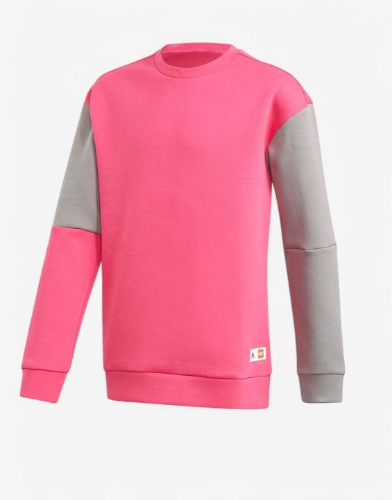 'ADIDAS x Classic Lego Crew Sweatshirt Pink/Grey