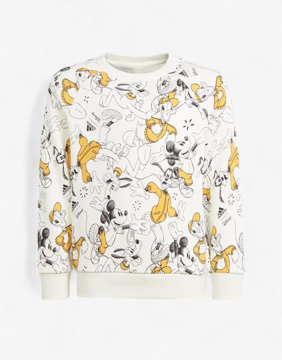 'ADIDAS x Disney Mickey Mouse Sweatshirt Off White/Yellow